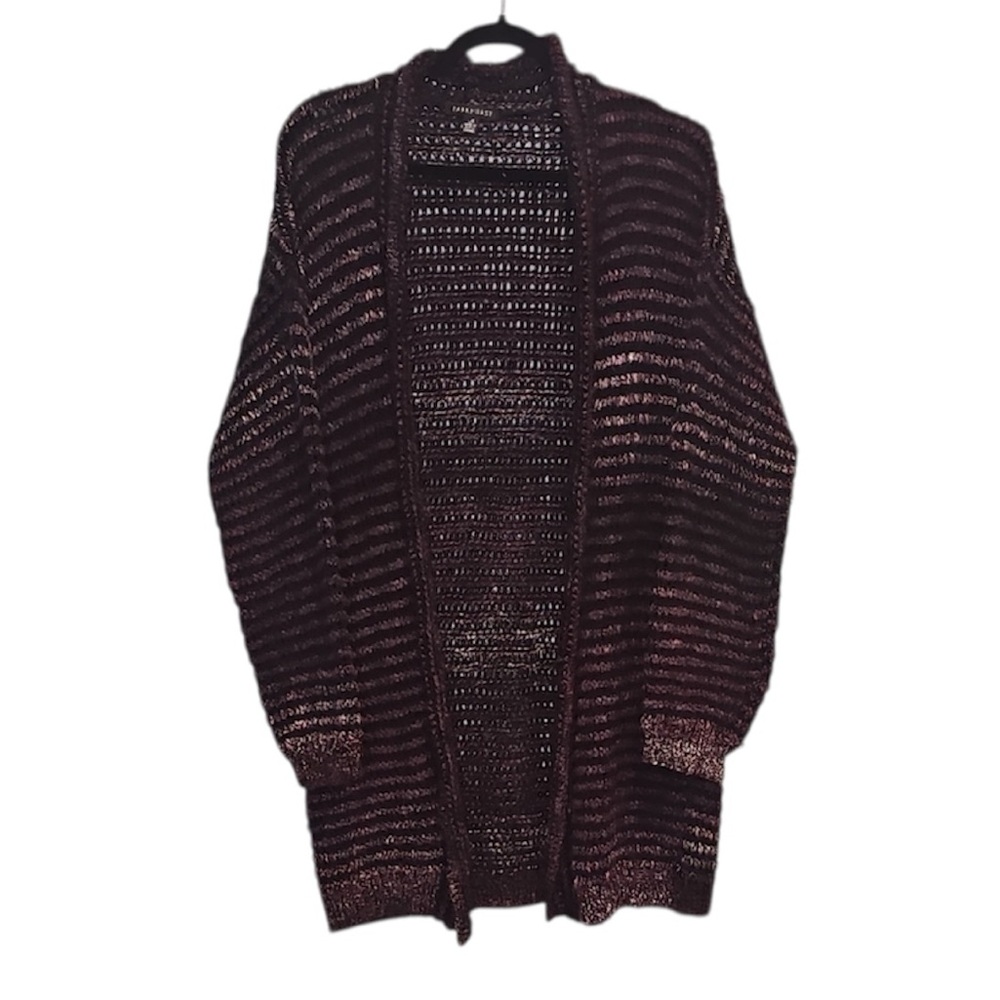 💚 Parkhurst Burgundy Open Sweater, Size L